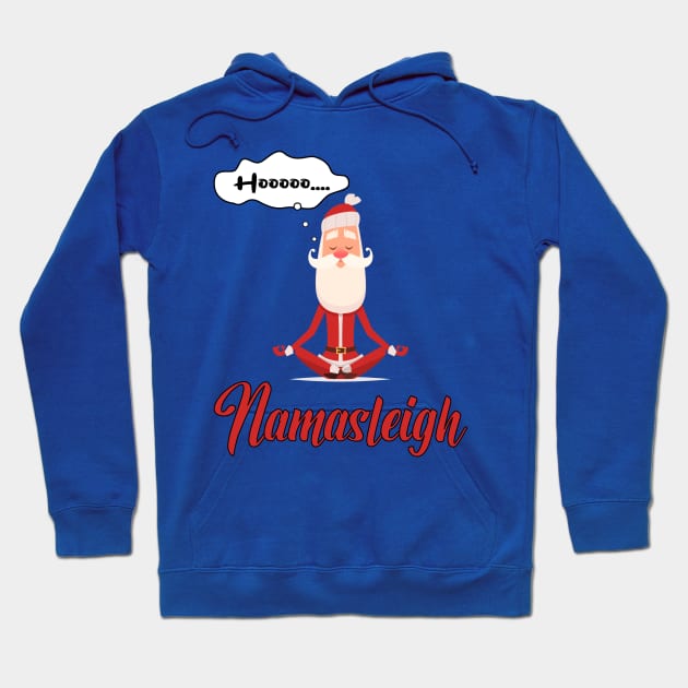 Hoooo...Namasleigh - Yoga Santa Hoodie by Blended Designs